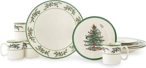 Spode Christmas Tree 12-Piece Dinnerware Set