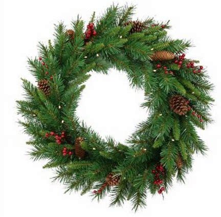 Valery Madelyn Pre-Lit Woodland Christmas Wreath